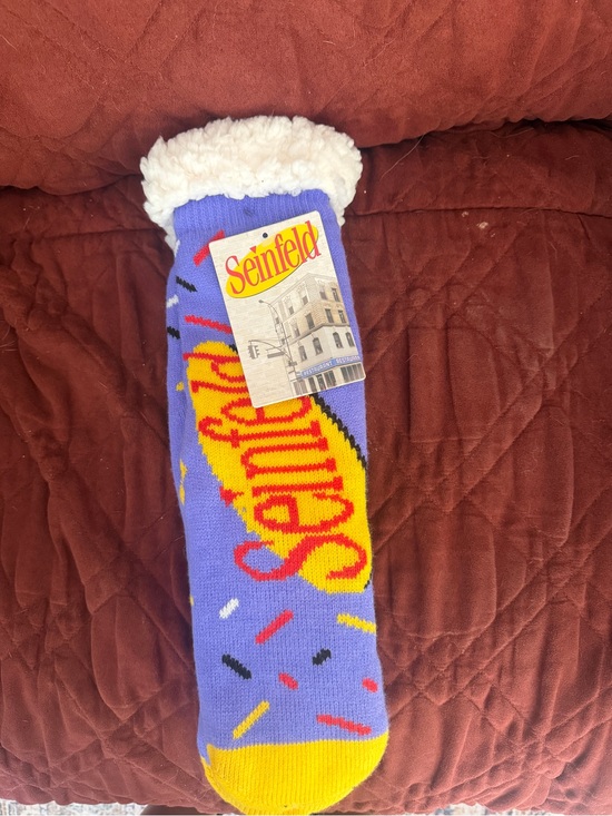 Seinfeld Other - Purple Sherpa-Lined Crew Socks by